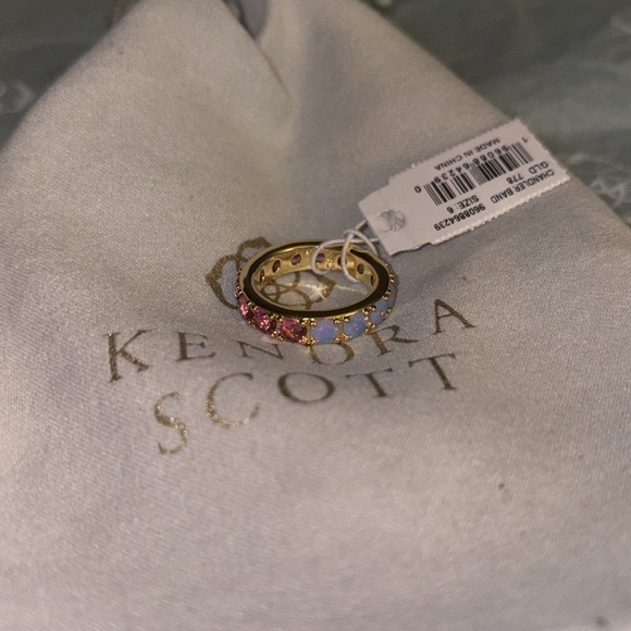 Kendra Scott Gold Chandelier Band Size 6 nwt - Picture 4 of 9